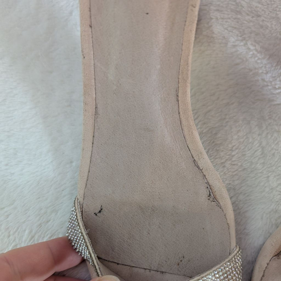 Jeffrey Campbell Laura Silver Rhinestone Heels - Size 9 - Picture 12 of 16